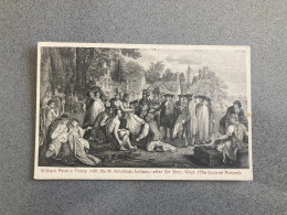 William Penn's Treaty With The N. American Indians Carte Postale Postcard - Philadelphia