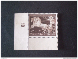 STAMPS GERMANY III REICH 1940 7 RUBAN BRUN GRAVE MNH - Nuovi