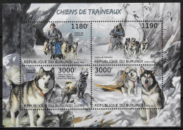 BURUNDI - CHIENS DE TRAINEAU - N° 1862 A 1865 ET BF 305 - NEUF** MNH - Cani