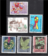 +Switzerland, Used, 1994, Michel 1524,  1534, 1535, And 1512, 1513, 1514, Flora, Pro Juventute - Used Stamps