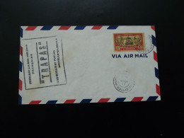 Lettre Par Avion Air Mail Cover Vol Trapas Flight Première Liaison Aérienne Wallis --> Nouvelle Calédonie 1947 - Storia Postale