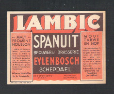 BROUWERIJ EYLENBOSCH - SCHEPDAEL - LAMBIC - SPANUIT   -  1 BIERETIKET  (BE 464) - Bier