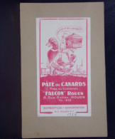237 CHROMOS . PUBLICITE. CHEZ FAUCON .  PATE DE CANARS . 8 RUE ROLON  ROUEN . ANNEE 1929 - Publicités