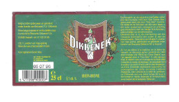 BROUWERIJ DIKKENEK - HASSELT - DIKKENEK BIER   - 25 CL  -   BIERETIKET  (BE 468) - Bière
