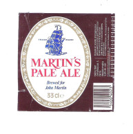MARTIN'S PALE ALE   -  BIERETIKET ( 2 Scans) (BE 476) - Beer