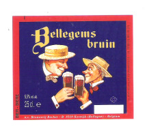 BROUWERIJ BOCKOR - KORTRIJK (BELLEGEM) - BELLEGEMS BRUIN   -  1 BIERETIKET  (BE 478) - Bière