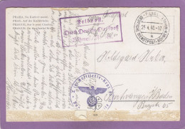 2 (B) ARTILLERIE REGT. 41.FELDPOSTKARTE AUS PILSEN NACH FURTWANGEN.  DEUTSCHE DIENSTPOST BÖHMEN UND MÄHREN.1940. - Occupation 1938-45