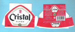BIERETIKET -   CRISTAL ALKEN  - 25 CL  (BE 486) - Beer