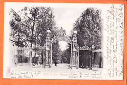 7498 / ⭐ PARIS VIII  (•◡•) Grille Entrée Parc MONCEAU 1905 à Guillaume CASTEX Employés Longages ◉ K.F 2479 - Arrondissement: 08