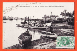 7468 (•◡•) ◉  / ⭐ SAINT-LOUIS Senegal Quai Sur Petit Bras Fleuve 1908 De Jean BANCK à RIGAUD Cadalen-Photo TACHER 114 - Sénégal