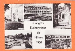 7332 (•◡•) ◉  / ⭐ NIMES 30-Gard Congres Eucharistique 1951 Multivues Photo-Bromure G.F - Nîmes