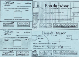 7242 / ⭐ Bon TRESOR 2-5 Ans Talon 1000 F Specimen Photocopie 1970s POSTE Interet Progressif Instruction PTT - Altri & Non Classificati