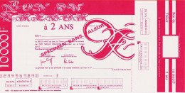 7230 / ⭐ BON TRESOR à 2 ANS Specimen Sans Valeur 1970s LA POSTE 10.000 F Interet Progressif Instruction PTT - Autres & Non Classés