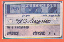 7220 / ⭐ ♥️ PCCD GIROPAS Specimen Postcheque Carte De Garantie Photocopie 1980s Dictatique PTT Instruction - Non Classés