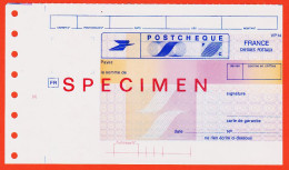 7249 / ⭐ ♥️  FRANCE Cheque Postaux Postcheque Vierge SPECIMEN VP-14 Outil Dictatique PTT Instruction LA  POSTE - Documenten Van De Post