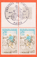 7331 / ⭐ Paire Bord Feuille Yvert Y-T N° 1710 Obliteration Journée Du Timbre 1972 PARIS 18 Mars LUXE MNH**  - Unused Stamps