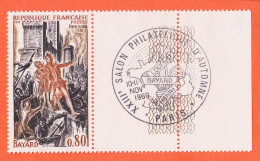 7324 / ⭐ Bord Feuille Yvert Y-T 1618 Obliteration XXIIIe Salon Philatélique PARIS 10-11-1969 BAYARD LUXE MNH**  - Neufs