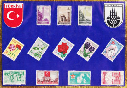 7356 / ⭐ TÜRKIYE 12 Timbres Non Oblitérés De TURQUIE 1954-1976 Sous Blister  - Autres & Non Classés