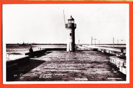 7098 / ⭐ CHERBOURG 50 Manche La Grande Jetée Et Le Phare 1950s Photo-Bromure 14x9 BECQUEMIN 47 - Cherbourg