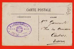 7115 / ⭐ LE MONT SAINT MICHEL Abbaye Promenoir Tampon LETOURNELLE R.E.C.P 9199 CARENTAN à GARROUSTE Rue Ormeaux Castres - Le Mont Saint Michel
