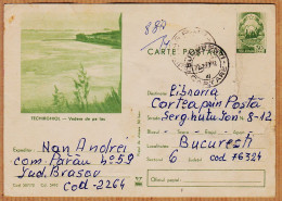 7070 /⭐ TECHIRGHIOL Romania Vedere De Pe Lac Roumanie Carte Postala 1972 - Roumanie