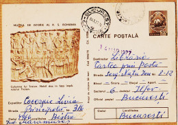 7054 /⭐ TRAIAN Romania Columna Lui . Nobil Dac In Fata Imparatului -  Muzeul De Istorie Carte Postala 1975 - Roumanie
