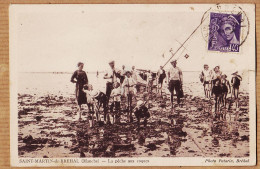 7144 / ⭐ ♥️ Peu-Commun SAINT-MARTIN-de-BREHAL St Manche Pêche Coques 1940s à FELUT Av Porte Brevannes-Photo PATHARIN  - Other & Unclassified