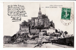 7104 / ⭐ St LE-MONT-SAINT-MICHEL Manche Vue Prise De La DIGUE 23.06.1913 à CHASSE Rennes- NEURDEIN 167 - Le Mont Saint Michel