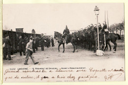 7270 / ⭐ ♥️ LIBOURNE Gironde 15em Régiment De DRAGONS Embarquement Cheveaux Train 02.11.1904- GUILLIER 1079 - Libourne