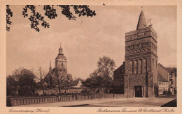 Brandenburg (Havel) Rathenower Tor Und Kirche Ngl #168.818 - Autres & Non Classés