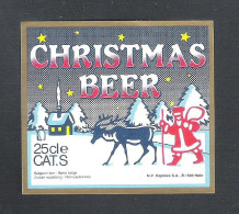 BIERETIKET -   CHRISTMAS BEER  - 25 CL  (BE 491) - Bier