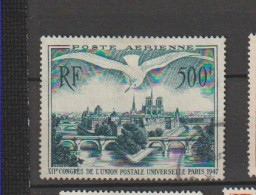 1947  PA N°20  500F UPU Oblitéré (lot 4) - Used Stamps