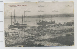 Shetland Postcard Scalloway Lerwick Herring Fleet Donaldson's Fishing Station 1900s-10s - Shetland