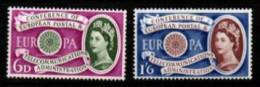 GRANDE - BRETAGNE      -   EUROPA   -   1960 .  Y&T N° 357 à 358 ** - Unused Stamps