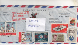 8 Timbres , Stamps Sur Lettre Recommandée , Registered Cover , Mail Du 15/12/65 - Colombia