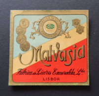 Portugal Etiquette Ancienne Vin Malvásia Malvoise Esmeralda Émeraude Emerald Wine Label - Autres & Non Classés