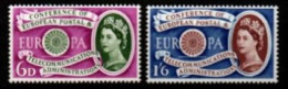GRANDE - BRETAGNE      -   EUROPA   -   1960 .  Y&T N° 357 à 358 ** - Unused Stamps