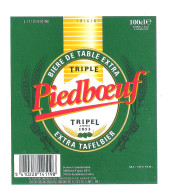 BROUWERIJ INTERBREW - PIEDBOEUF TRIPLE - EXTRA TAFELBIER  -  1 BIERETIKET  (BE 503) - Bier