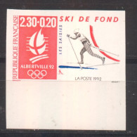 J.O. Albertville Ski De Fond De 1991 YT 2678 Sans Trace Charnière - Non Classificati