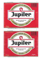 BROUWERIJ INTERBREW - BRUSSELS - JUPILER  - 2 BIERETIKETTEN (BE 504) - Bière