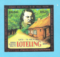 BIERETIKET -   LOTELING - BRUIN  (BE 505) - Bier