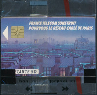 Télécartes France - Publiques N° Phonecote F109 - Réseau Cablé De Paris (50U-GEM NSB) - 1990