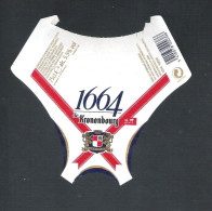 KRONENBOURG 1664  - 75 CL   - 1 BIERETIKET  (BE 509) - Bier