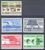 Netherlands 1968 Mi 894-898 MNH  (ZE3 NTH894-898) - Bridges