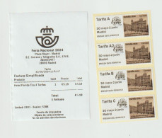 Spain España Spagne 2024 - 64 Feria Del Sello Plaza Mayor Madrid Hotel Florida Strip Mnh** - Unused Stamps
