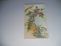 THEME DIVERS CARTE ANCIENNE  COULEUR  SAINTE CATHERINE MOULIN ROSE MIMOSA EDIT M // N°554   //BE+ - Sint Catharina