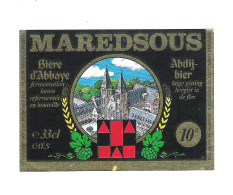 BROUWERIJ MOORTGAT - BREENDONK - MAREDSOUS - ABDIJBIER 10°  -  1 BIERETIKET  (BE 516) - Beer