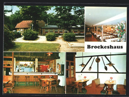 AK Cuxhaven /Brockeswalde, Das Gasthaus Brockeshaus Mit Innenansichten, Brockeswalder Weg 85, Inh. K. D. Rudat  - Cuxhaven