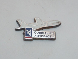 Pin's AVION COURTAULDS AEROSPACE, Signe DECAT - Airplanes