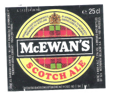 McEWAN'S - SCOTCH  ALE   - 25 CL  -  BIERETIKET  (BE 523) - Beer